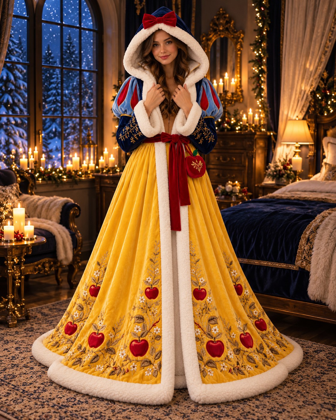 Snow White heated robe