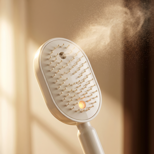 Oluxa Mist Brush — Self-Cleaning Air-Cushion Hair Brush