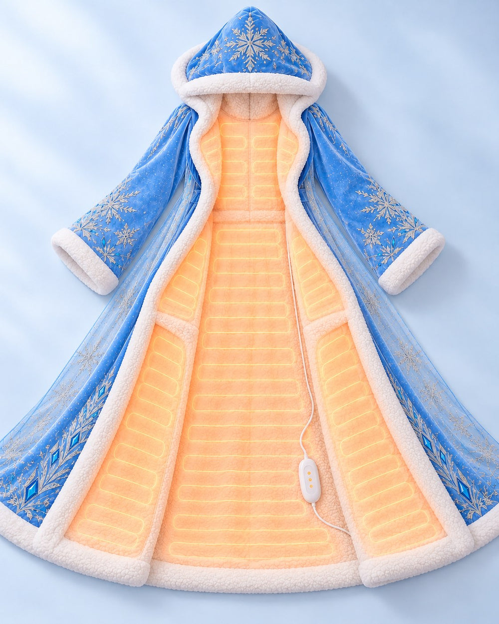 Heating lining inside the robe